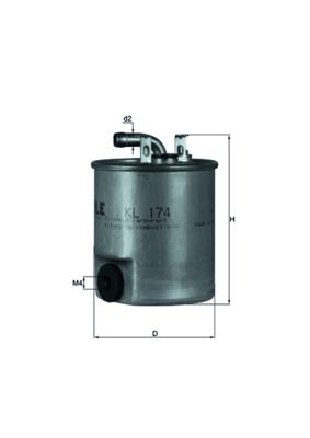 KNECHT KL 174 Fuel Filter