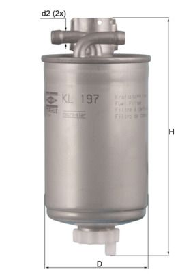 KNECHT KL 197 Fuel Filter