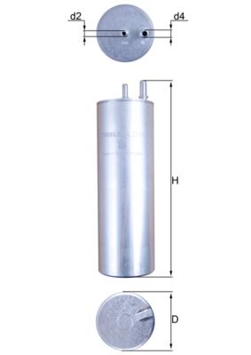 KNECHT KL 229/5 Fuel Filter
