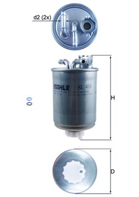 KNECHT KL 410D Fuel Filter