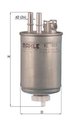 KNECHT KL 483 Fuel Filter