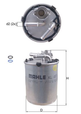 KNECHT KL 497D Fuel Filter