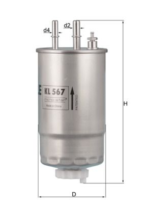 Fuel Filter KNECHT KL 567