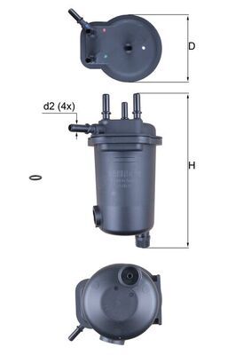 KNECHT KL 632D Fuel Filter