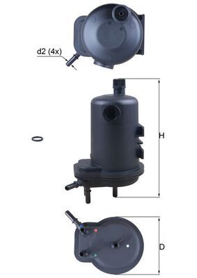 KNECHT KL 633D Fuel Filter