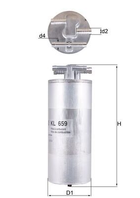 KNECHT KL 659 Fuel Filter