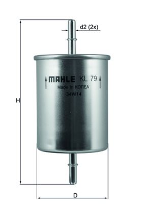 KNECHT KL 79 Fuel Filter