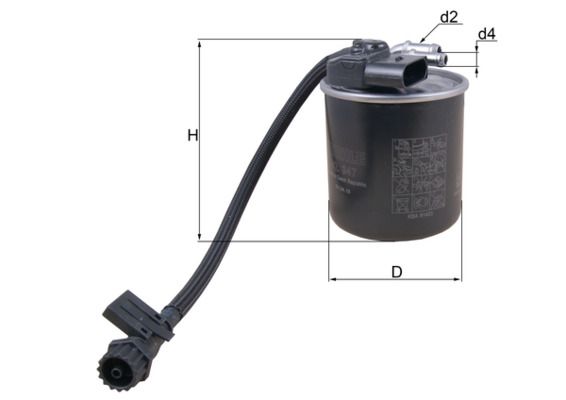 KNECHT KL 947 Fuel Filter