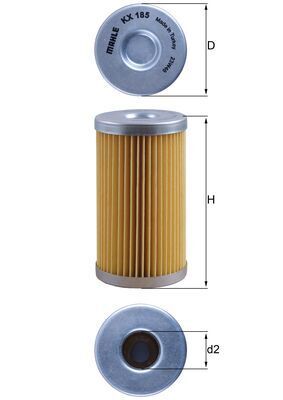 Fuel Filter KNECHT KX 185