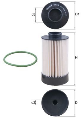KNECHT KX 340D Fuel Filter