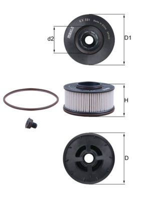 Fuel Filter KNECHT KX 591D