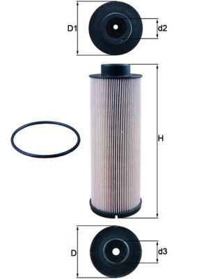 Fuel Filter KNECHT KX 73/2D