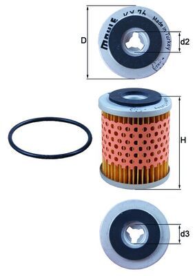 Fuel Filter KNECHT KX 76D