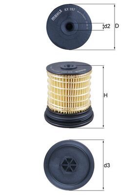 Fuel Filter KNECHT KX 397