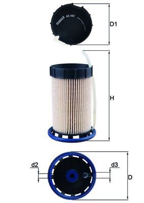 KNECHT KX 492 Fuel Filter