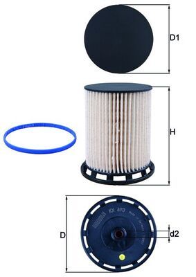 Fuel Filter KNECHT KX 493D