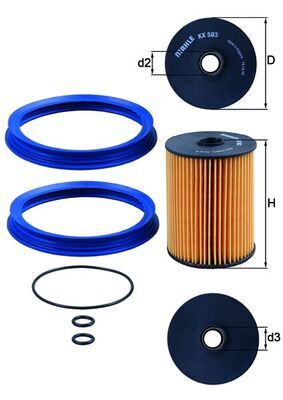 KNECHT KX 503D Fuel Filter