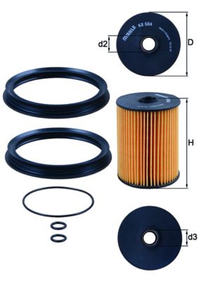 KNECHT KX 504D Fuel Filter