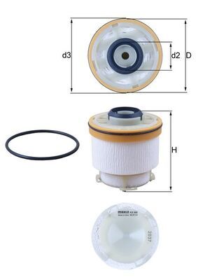 KNECHT KX 586D Fuel Filter