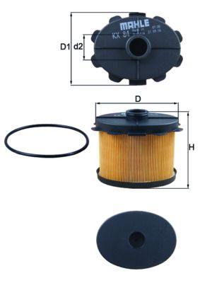 KNECHT KX 84D Fuel Filter
