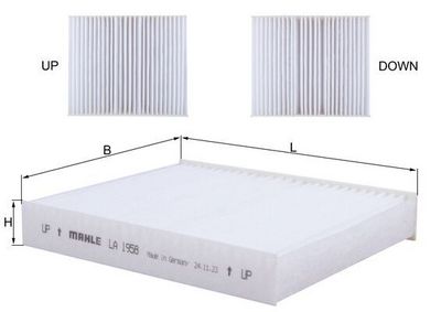 Filter, cabin air KNECHT LA 1958
