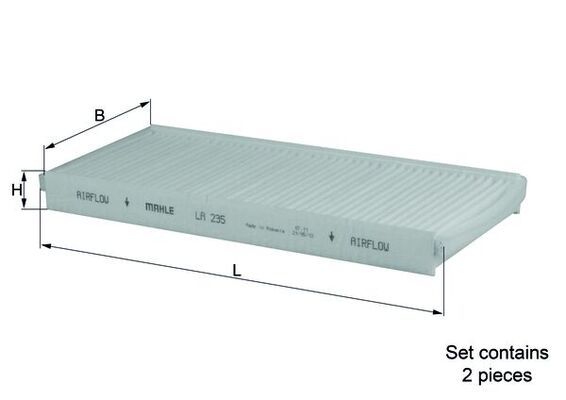 KNECHT LA 235/S Filter, cabin air