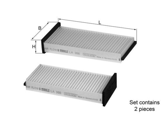 KNECHT LA 366/S Filter, cabin air