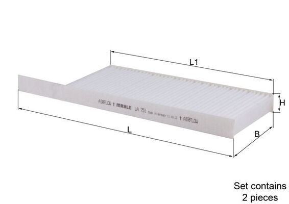 KNECHT LA 751/S Filter, cabin air