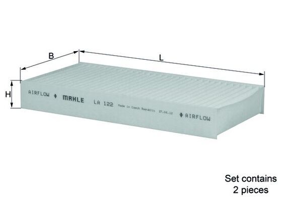 KNECHT LA 122/S Filter, cabin air
