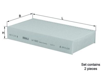 Filter, cabin air KNECHT LA 168/S