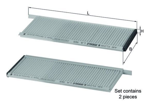 KNECHT LA 195/S Filter, cabin air