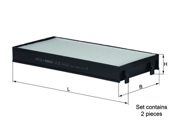 KNECHT LA 221/S Filter, cabin air