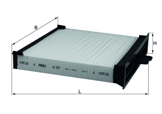 KNECHT LA 227 Filter, cabin air
