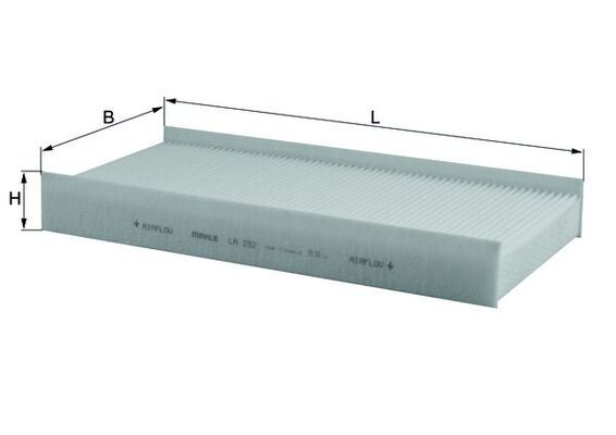 KNECHT LA 232 Filter, cabin air