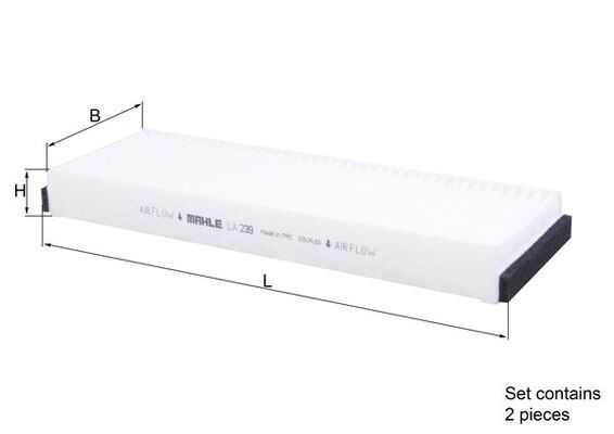 KNECHT LA 239/S Filter, cabin air