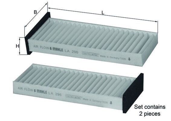 KNECHT LA 296/S Filter, cabin air