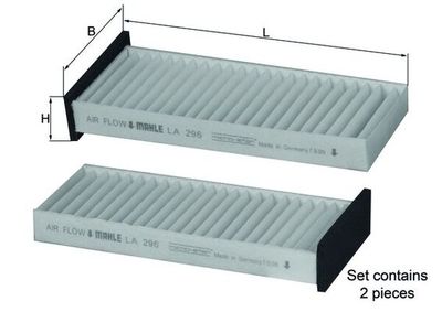 Filter, cabin air KNECHT LA 296/S