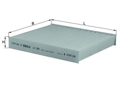 Filter, cabin air KNECHT LA 345