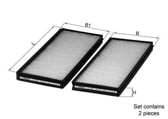 KNECHT LA 365/S Filter, cabin air