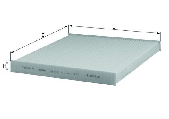 KNECHT LA 411 Filter, cabin air