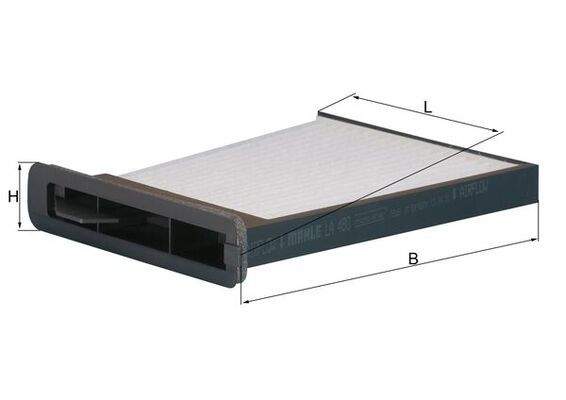 KNECHT LA 480 Filter, cabin air