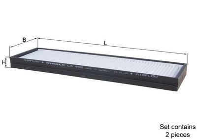 Filter, cabin air KNECHT LA 495/S