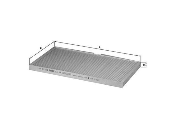 KNECHT LA 58 Filter, cabin air