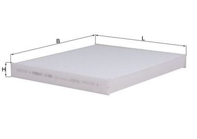 Filter, cabin air KNECHT LA 586