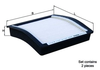 Filter, cabin air KNECHT LA 615/S