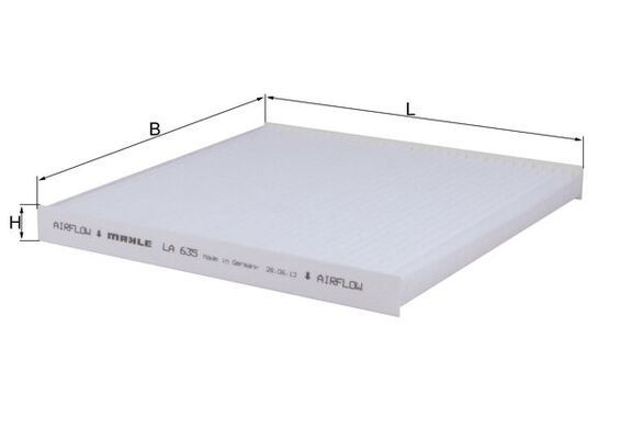 KNECHT LA 635 Filter, cabin air
