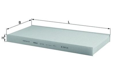 Filter, cabin air KNECHT LA 78