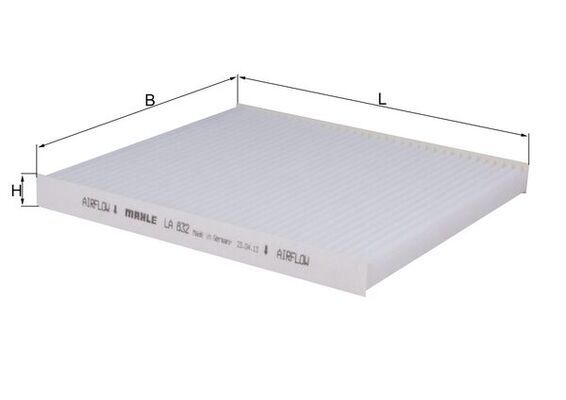 KNECHT LA 832 Filter, cabin air