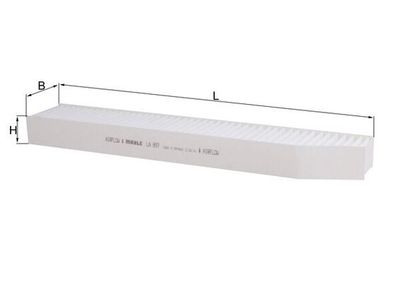 Filter, cabin air KNECHT LA 897