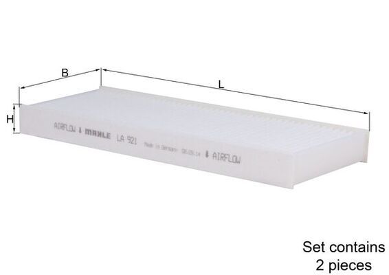 KNECHT LA 921/S Filter, cabin air